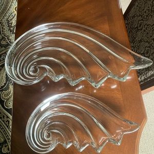 Clearwater by MIKASA set of three hostess bowls (7.5”, 13” & 19”)